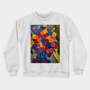 some stunning flowers in the window Crewneck Sweatshirt